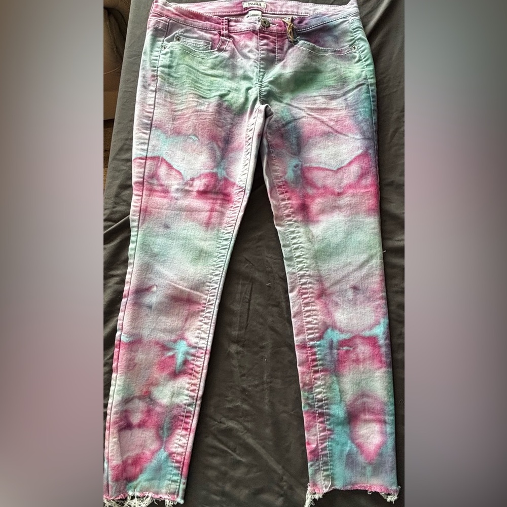 Mudd Multicolor Tie-Dye Skinny Jeans